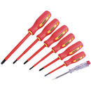 Draper 46540 Fully Insulated Screwdriver Set with Mains Tester (7 Piece)