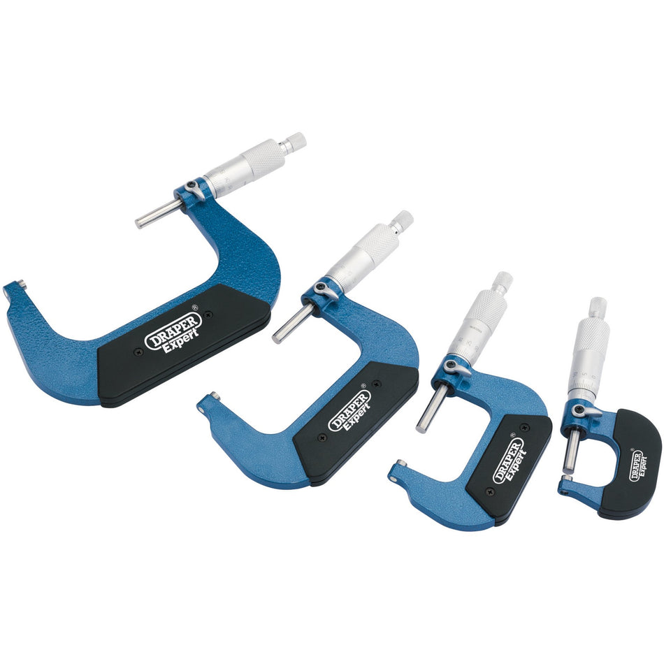 Draper 46607 Metric External Micrometer Set (4 Piece)