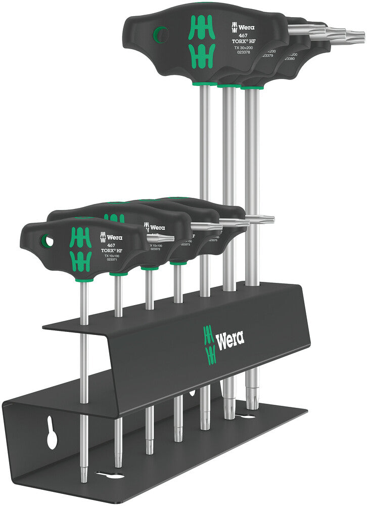 Wera 05023456001 467/7 TORXÃ‚Â® HF Set 2 Screwdriver set T-handle TORXÃ‚Â® screwdrivers with holding function, 7 pieces