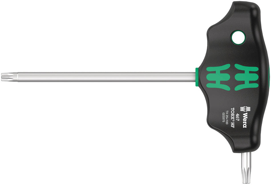 Wera 05023375001 467 TORXÃ‚Â® HF T-handle screwdriver with holding function, TX 25 x 100 mm