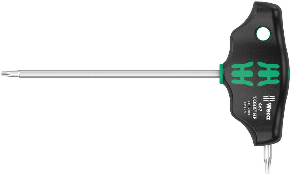Wera 05023369001 467 TORXÃ‚Â® HF T-handle screwdriver with holding function, TX 8 x 100 mm