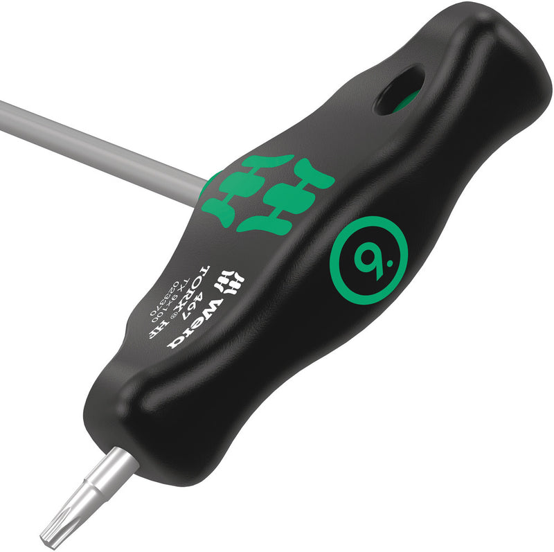 Wera 05023370001 467 TORXÃ‚Â® HF T-handle screwdriver with holding function, TX 9 x 100 mm