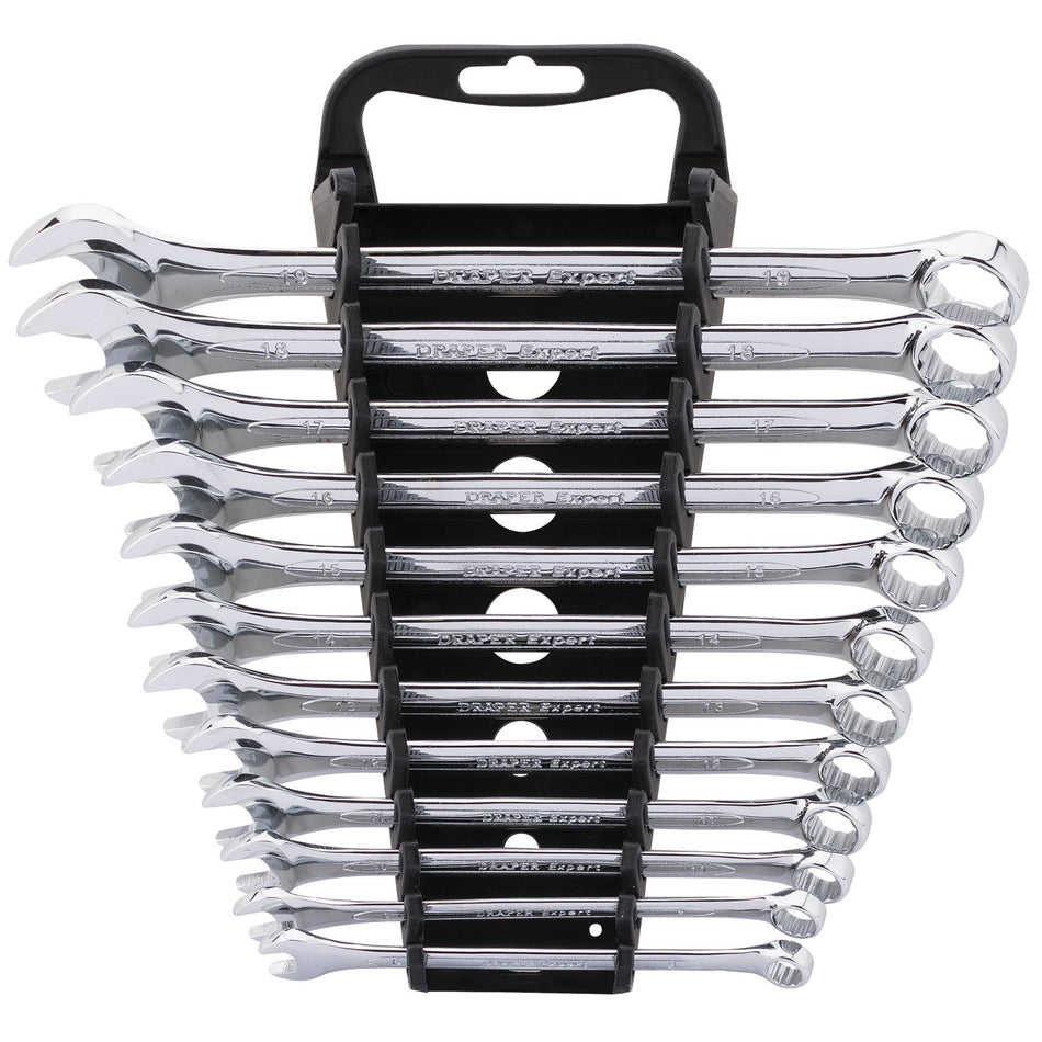 Draper 47044 Draper Expert HI-TORQ® Metric Combination Spanner Set, 8 - 19mm (12 Piece)