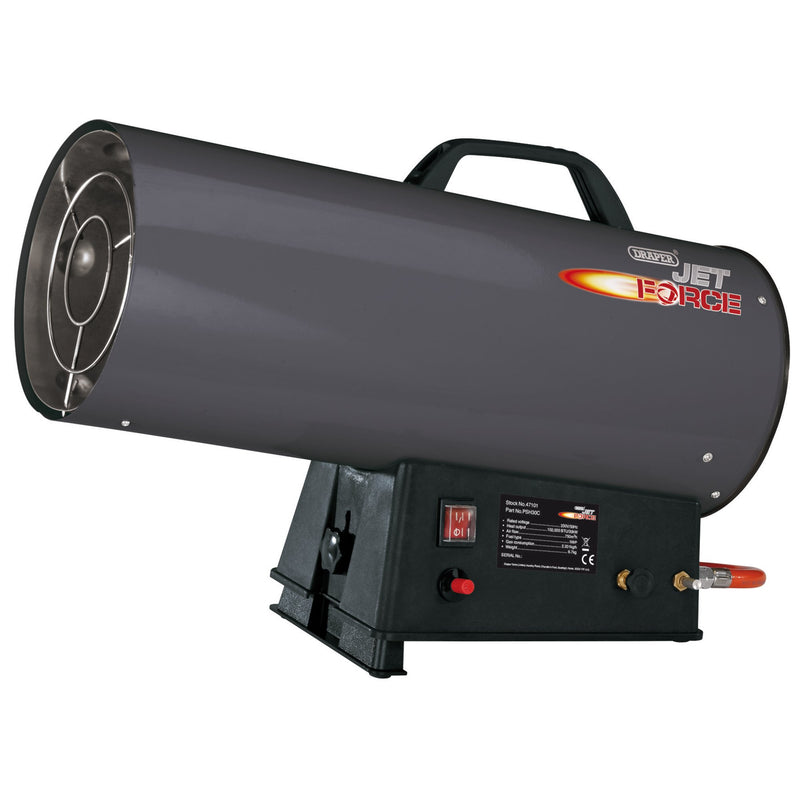 Draper 47101 Jet Force Propane Space Heater, 102,000 BTU/30 kW