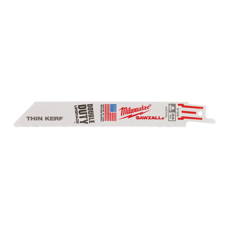 Milwaukee 48005186 Sawzall Blade Metal Thin Kerf 150 mm 24 TPI