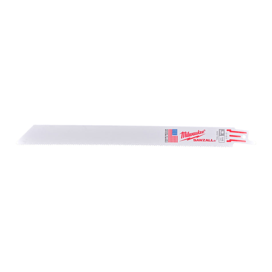 Milwaukee 48005187 Sawzall Blade Metal Thin Kerf 230 mm 14 TPI