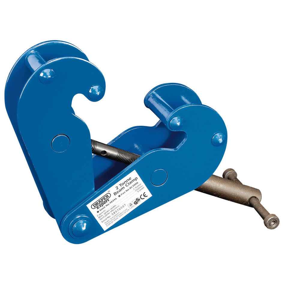 Draper 48346 Beam Clamp, 2 Tonne