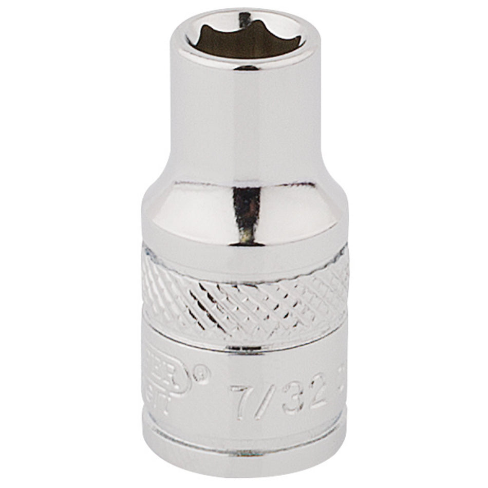 Draper 48371 HI-TORQ® 6 Point Socket, 1/4" Sq. Dr., 7/32"