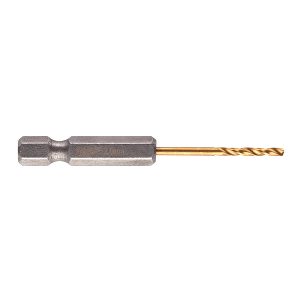 Milwaukee 48894703 Pack of 2 Red Hex HSS-G Tin. Shockwave Drill Bit 2 x 59.5 mm