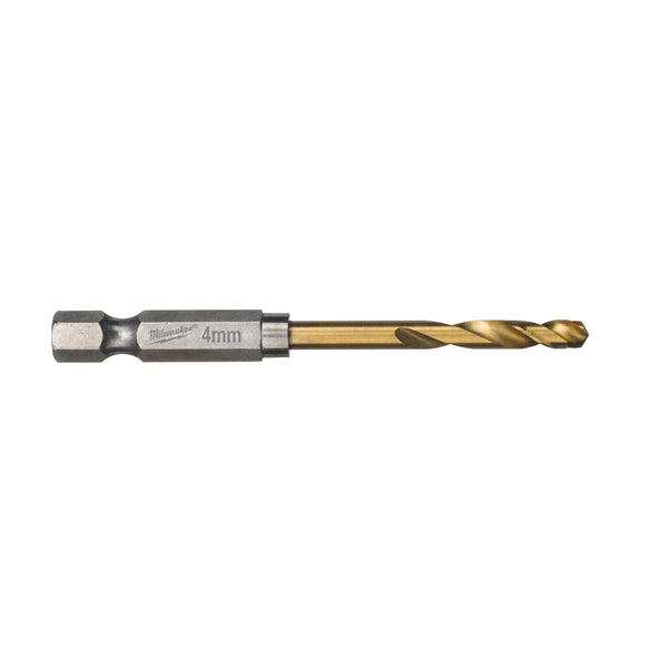 Milwaukee 48894708 Pack of 2 Red Hex HSS-G Tin. Shockwave Drill Bit 4 x 71.5 mm