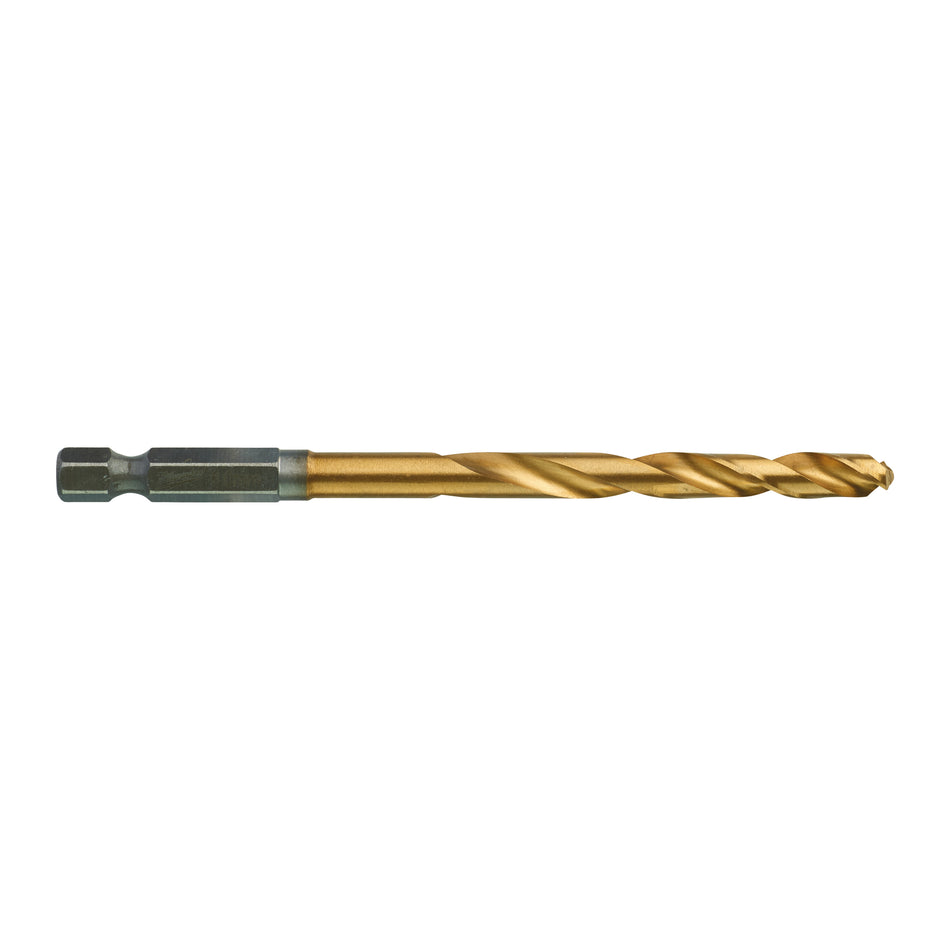 Milwaukee 48894714 Red Hex HSS-G Tin. Shockwave Drill Bit 6 x 105 mm