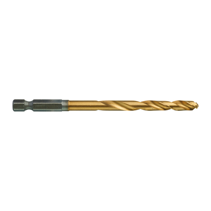 Milwaukee 48894714 Red Hex HSS-G Tin. Shockwave Drill Bit 6 x 105 mm