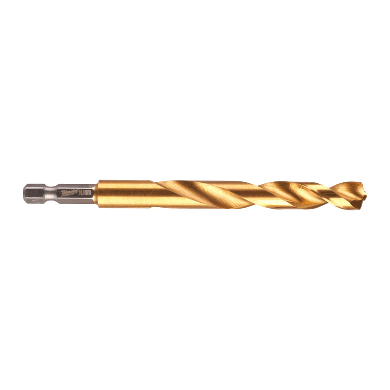 Milwaukee 48894723 Red Hex HSS-G Tin. Shockwave Drill Bit 10 x 120 mm
