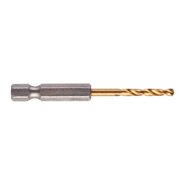 Milwaukee 48894763 Pack of 2 Red Hex HSS-G Tin. Shockwave Drill Bit 3 x 65 mm
