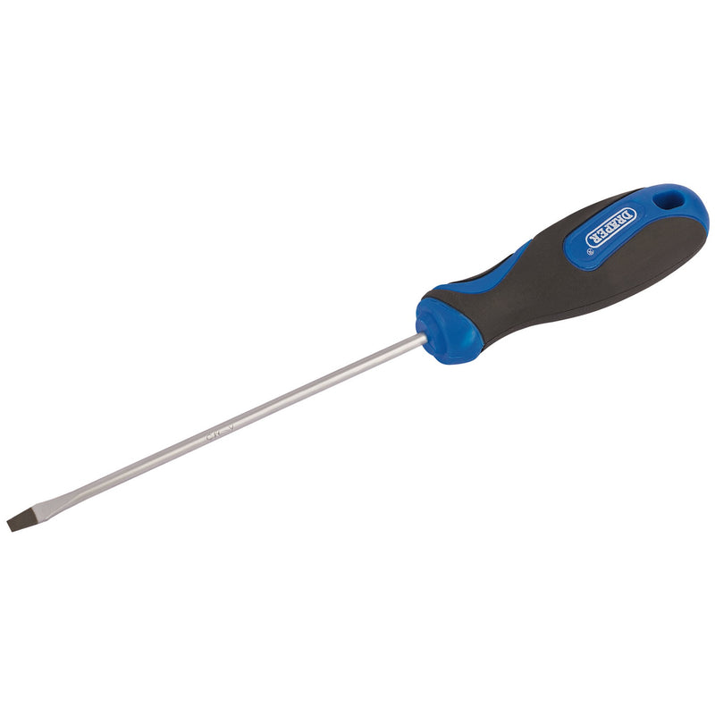 Draper 48920 Soft Grip Plain Slot Screwdriver, 3.2 x 100mm