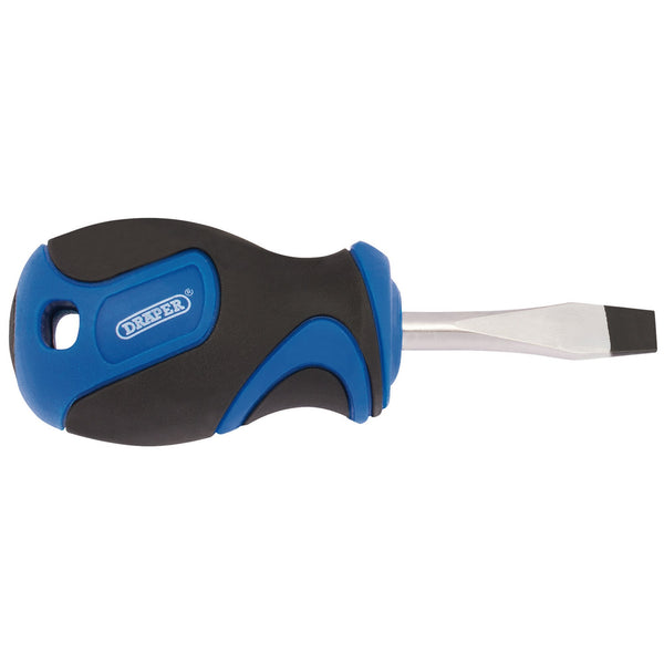 Draper 48921 Soft Grip Plain Slot Screwdriver, 6.0 x 38mm