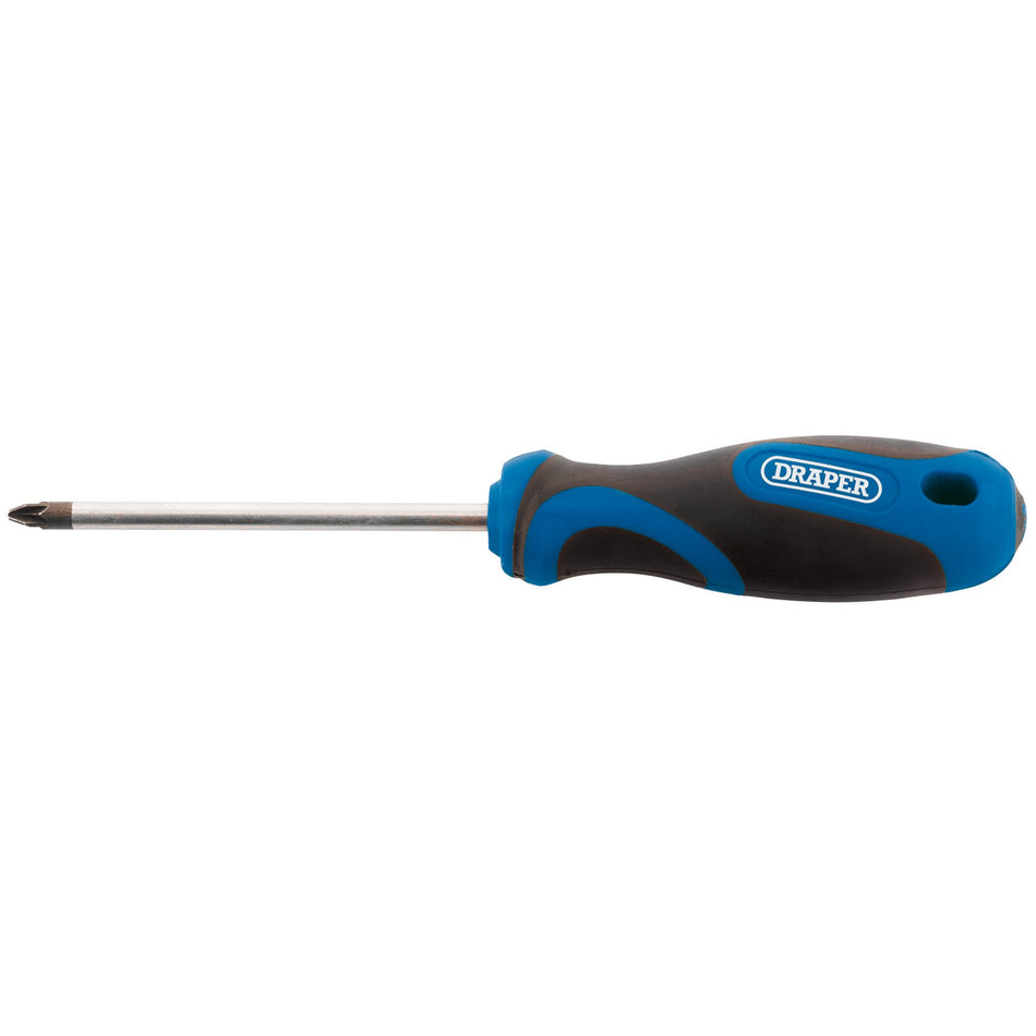 Draper 48928 Soft Grip PZ TYPE Screwdriver, No.2 x 100mm