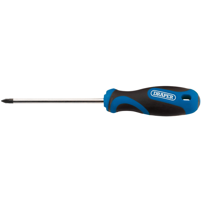Draper 48931 Soft Grip Cross Slot Screwdriver, No.1 x 75mm
