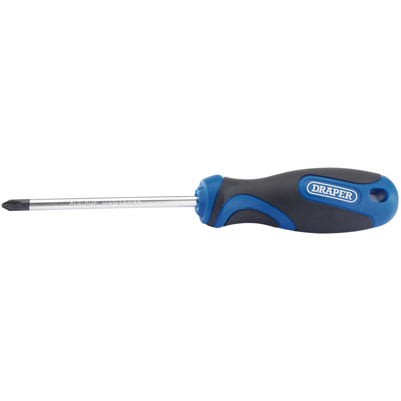 Draper 48932 Soft Grip Cross Slot Screwdriver, No.2 x 100mm