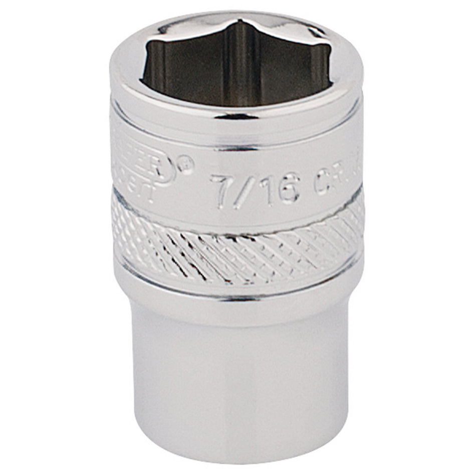 Draper 48942 HI-TORQ® 6 Point Socket, 1/4" Sq. Dr., 7/16"