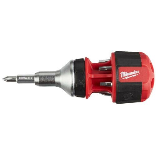 Milwaukee 4932471868 8 in 1 Compact Ratcheting Multibit Screwdriver