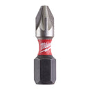 Milwaukee 4932472041 Pack of 25 Screwdriving Bits PZ2 x 25 mm Long - UK