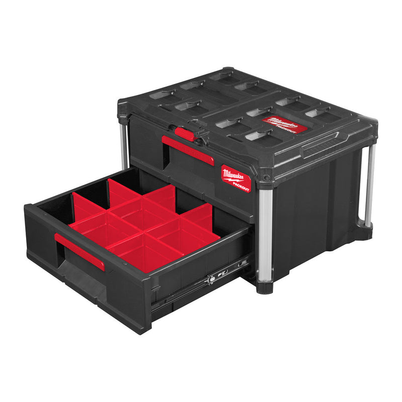 Milwaukee 4932472129 PACKOUT 2 DRAWER TOOL BOX