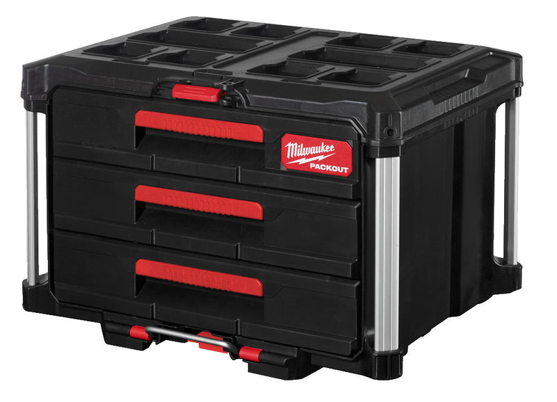 Milwaukee 4932472130 PACKOUT 3 DRAWER TOOL BOX