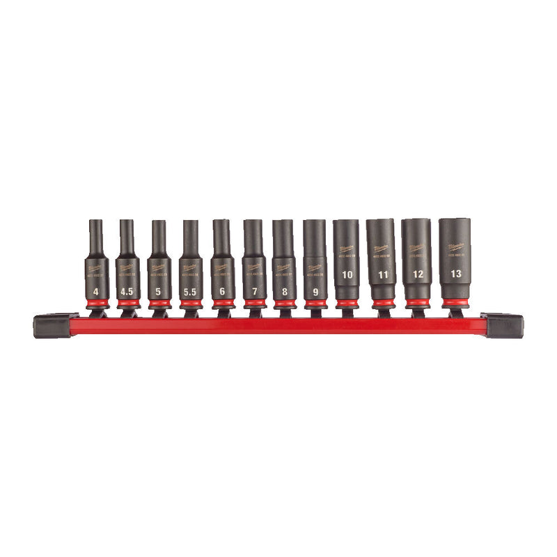 Milwaukee 4932480453 1/4" Impact Socket Set 12 Piece