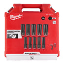 Milwaukee 4932480457 1/2" Impact Socket Set Deep 10 Piece