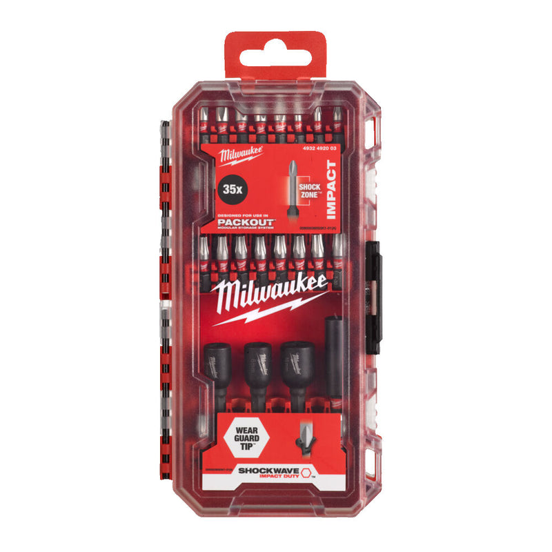 Milwaukee 4932492003 Shockwave Impact Duty Bit Set 35 Piece