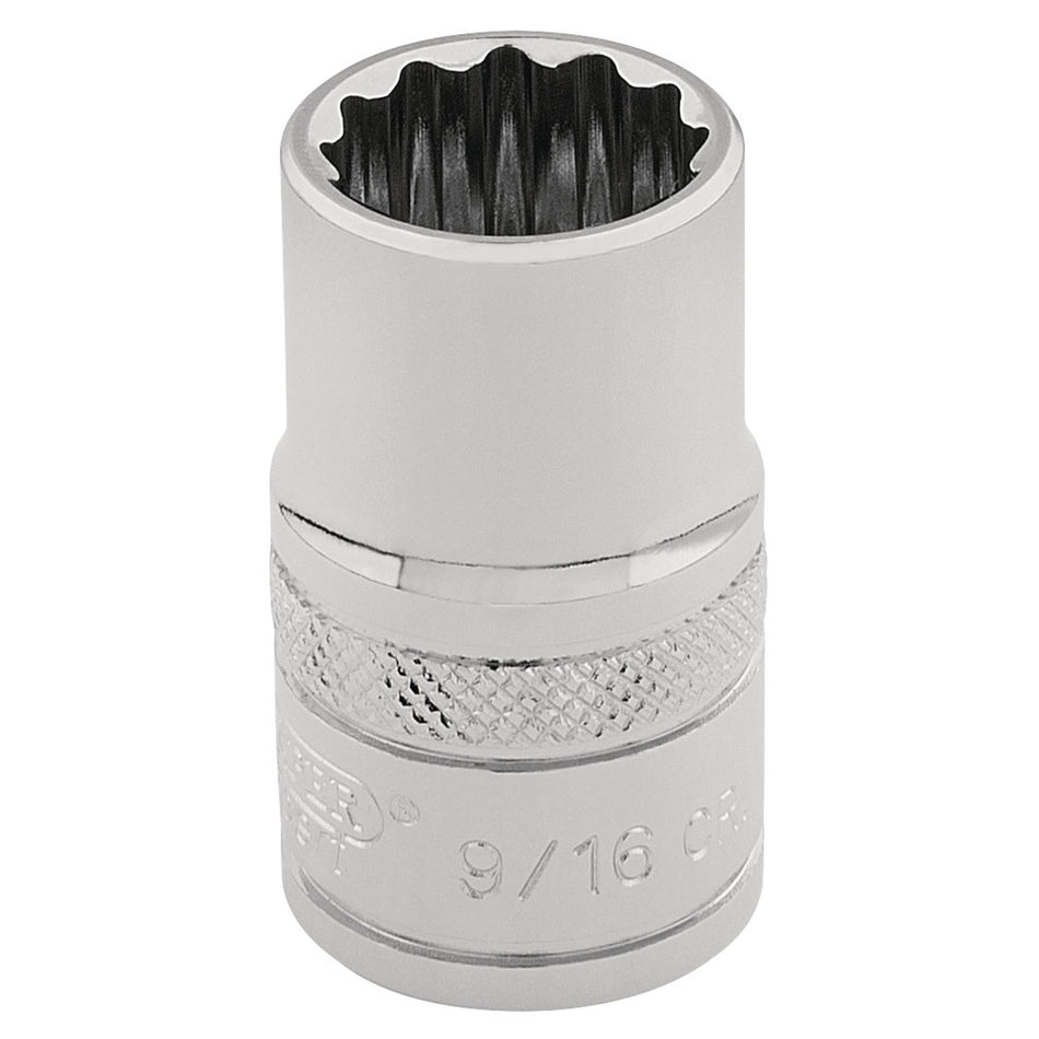 Draper 49457 HI-TORQ® 12 Point Socket, 3/8" Sq. Dr., 9/16"