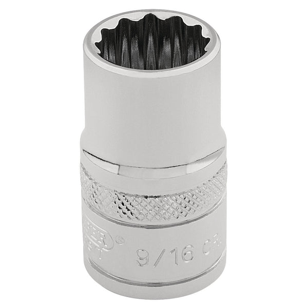 Draper 49457 HI-TORQ&#174; 12 Point Socket, 3/8" Sq. Dr., 9/16"