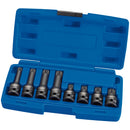 Draper 49460 Tamper Proof Impact Spline Set, 1/2" Sq. Dr. (8 Piece)