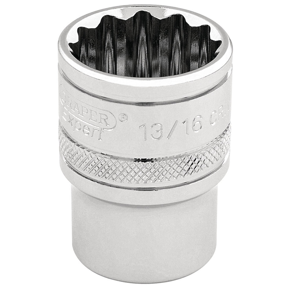Draper 49482 HI-TORQ® 12 Point Socket, 3/8" Sq. Dr., 13/16"