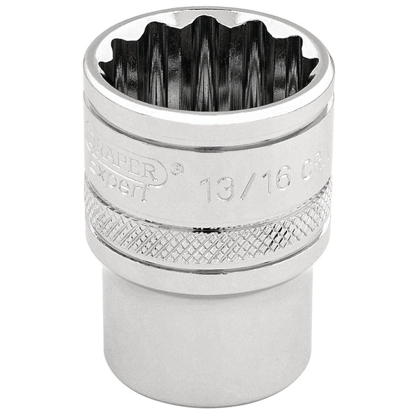 Draper 49482 HI-TORQ&#174; 12 Point Socket, 3/8" Sq. Dr., 13/16"