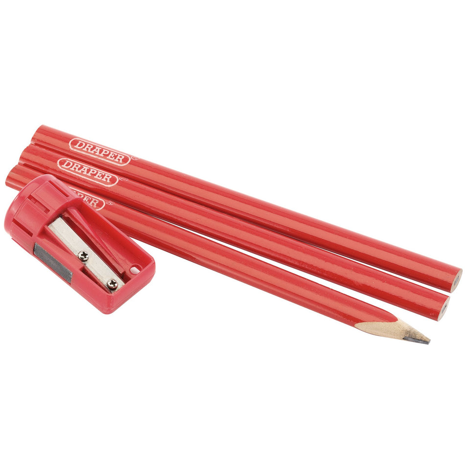 Draper 50990 Carpenter's Pencil and Sharpener Set