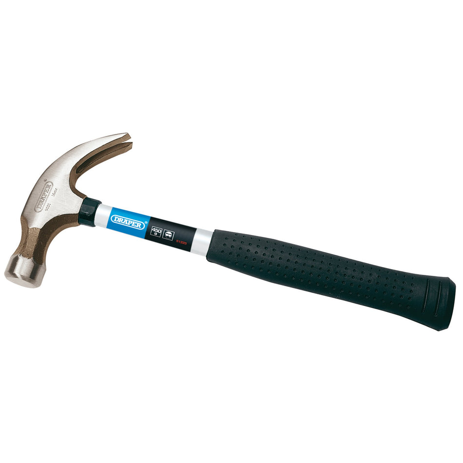 Draper 51223 Tubular Shaft Claw Hammer, 450g/16oz