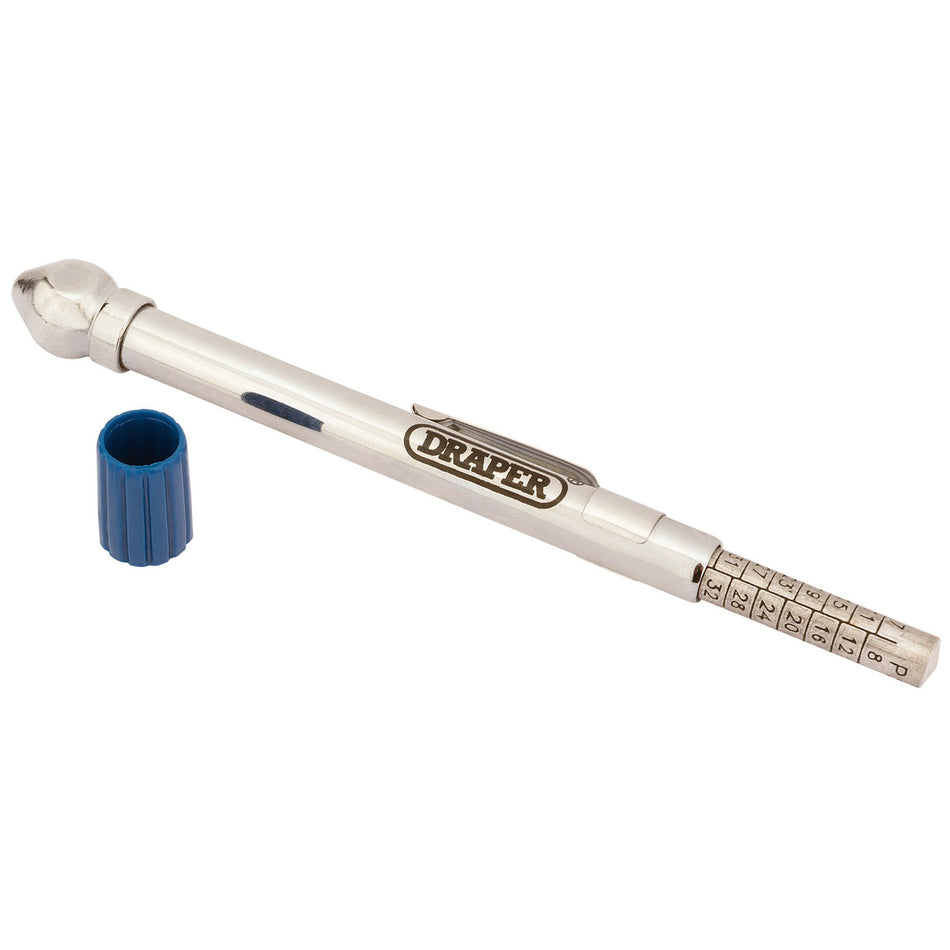 Draper 51541 Tyre Pressure Gauge with Side Mount