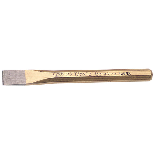 Draper 51546 Octagonal Flat Cold Chisel, 12 x 125mm