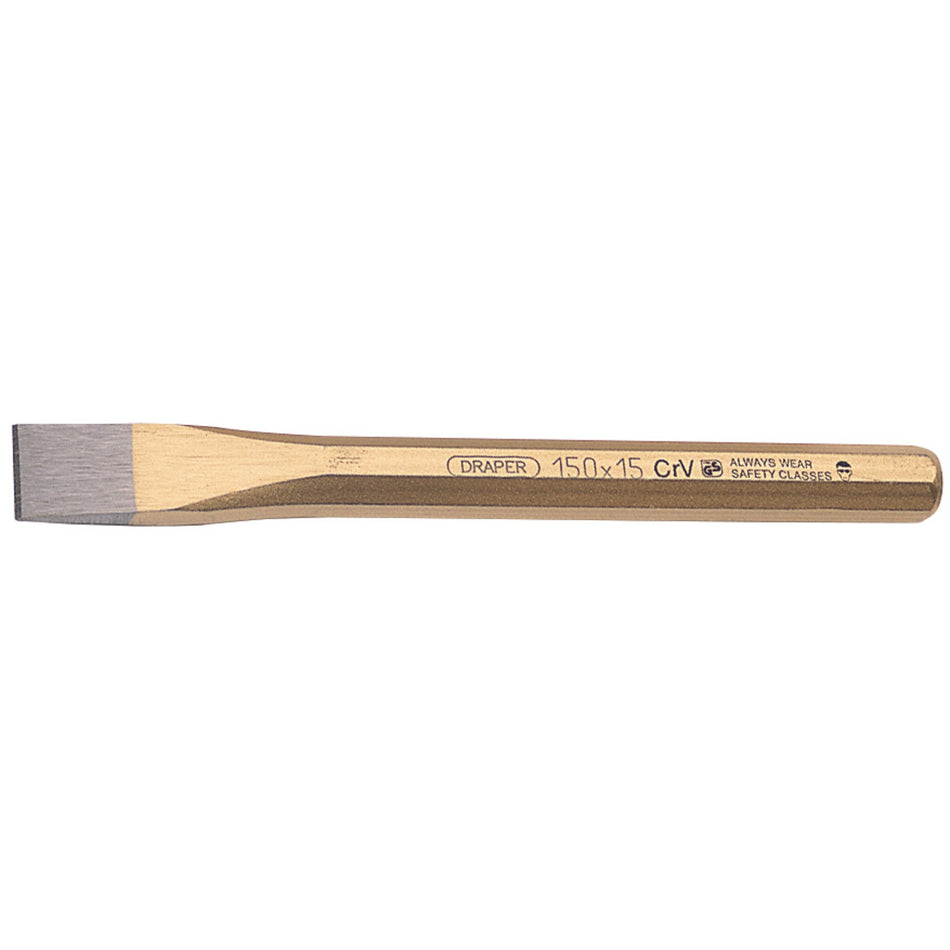 Draper 51554 Octagonal Flat Cold Chisel, 15 x 150mm