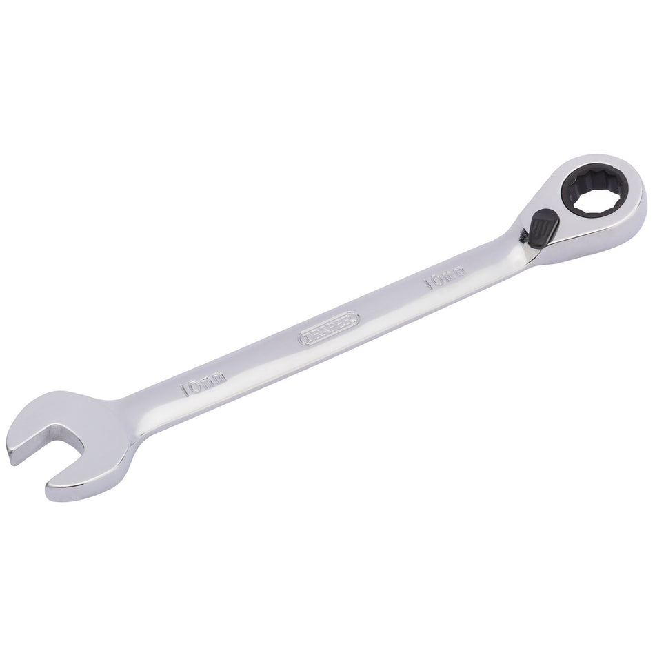 Draper 51973 Draper HI-TORQ® Metric Reversible Ratcheting Combination Spanner, 10mm