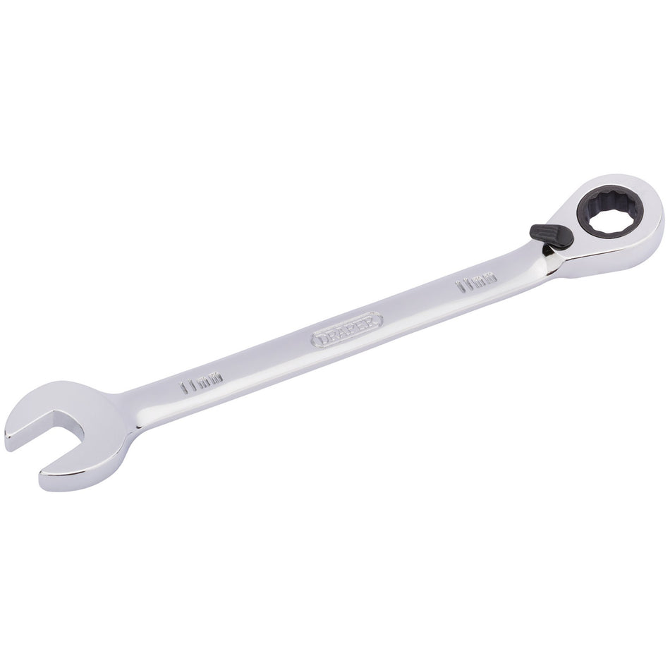 Draper 51977 Draper HI-TORQ® Metric Reversible Ratcheting Combination Spanner, 11mm