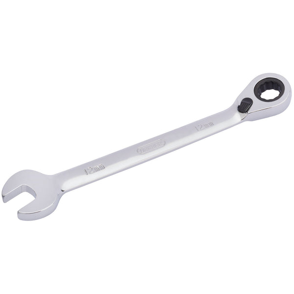Draper 51999 Draper HI-TORQ&#174; Metric Reversible Ratcheting Combination Spanner, 12mm