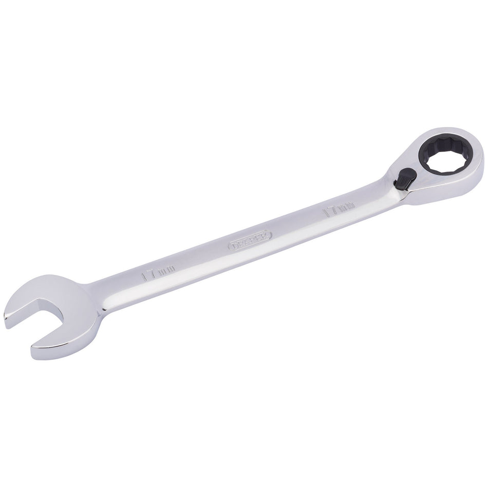 Draper 52005 Draper HI-TORQ® Metric Reversible Ratcheting Combination Spanner, 17mm
