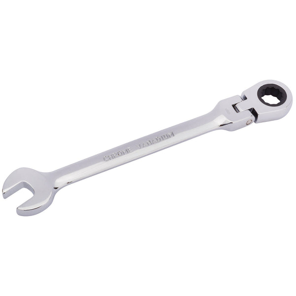 Draper 52013 Draper HI-TORQ&#174; Metric Flexible Head Ratcheting Combination Spanner, 12mm