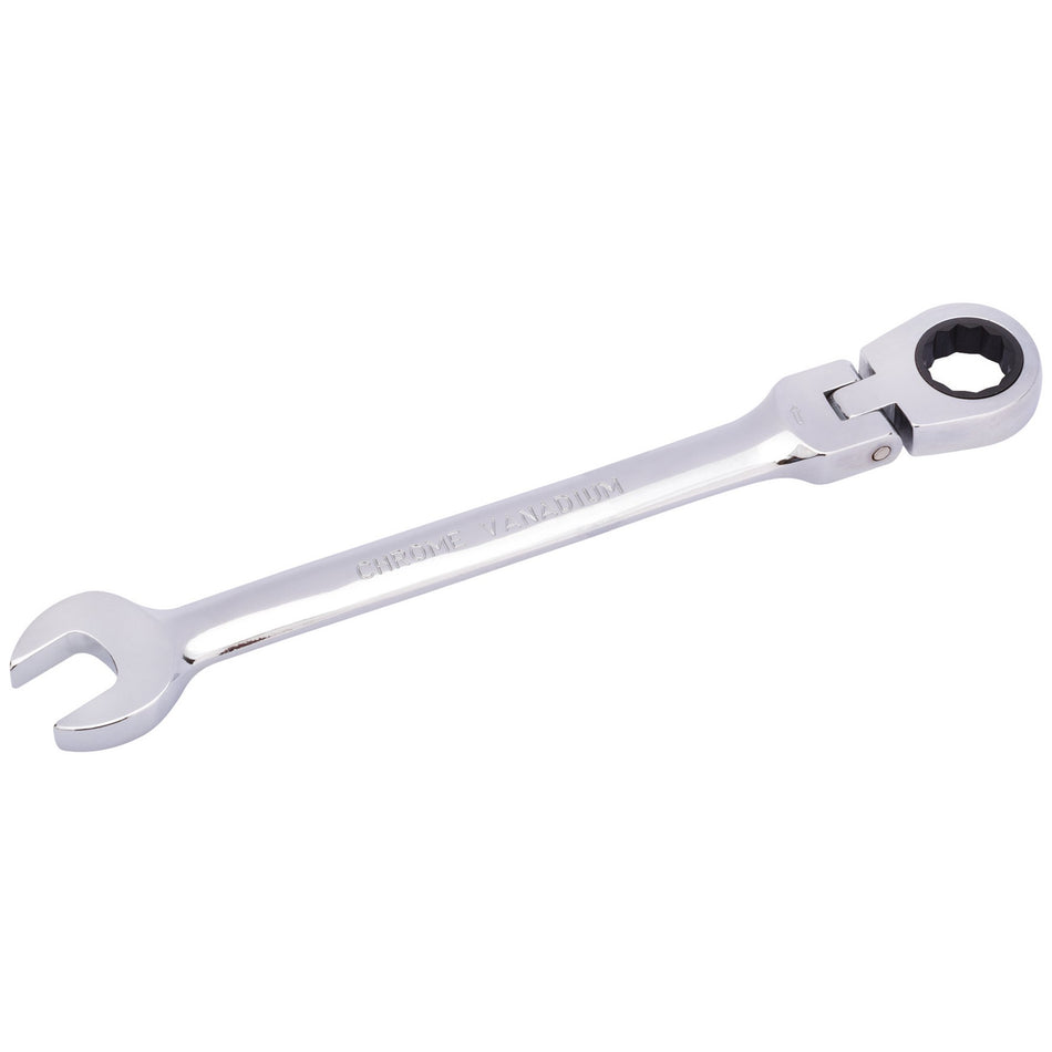Draper 52017 Draper HI-TORQ® Metric Flexible Head Ratcheting Combination Spanner, 15mm