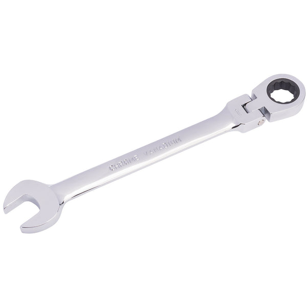 Draper 52019 Draper HI-TORQ&#174; Metric Flexible Head Ratcheting Combination Spanner, 17mm