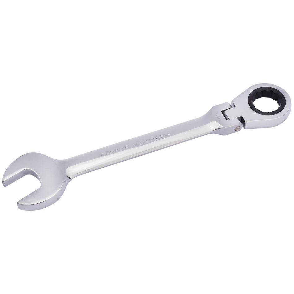 Draper 52026 Draper HI-TORQ® Metric Flexible Head Ratcheting Combination Spanner, 25mm