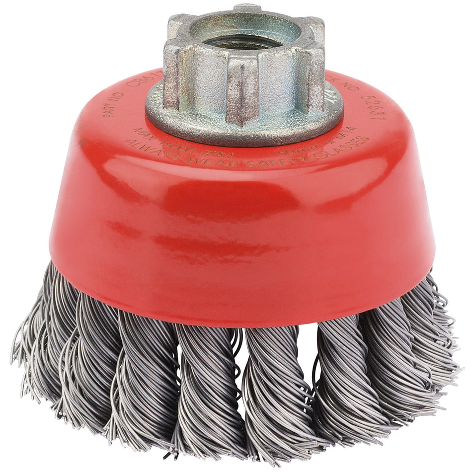 Draper 52631 Draper Expert Twist Knot Wire Cup Brush, 60mm, M14